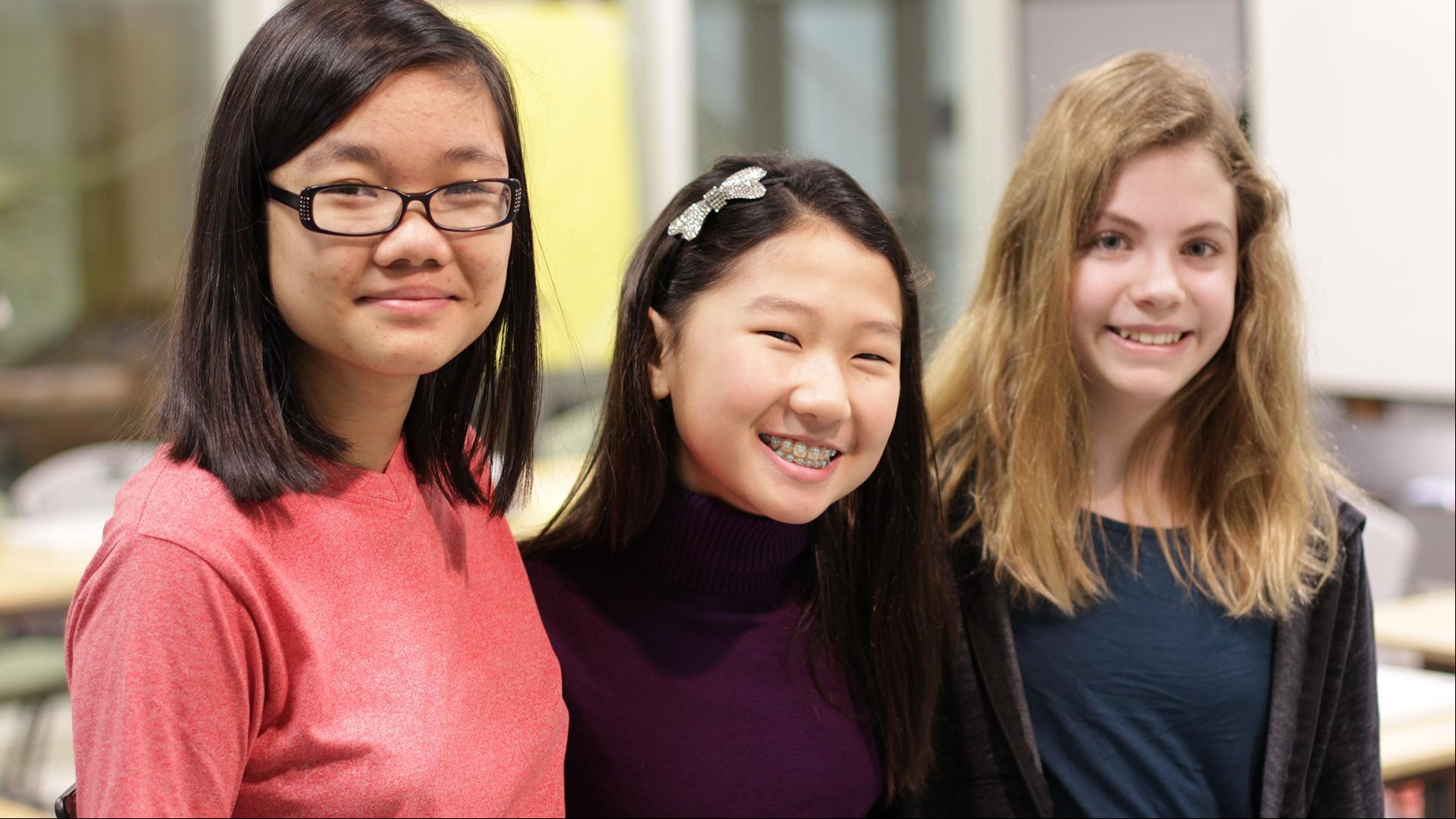 The SciGirls create a computer animation urging kids to take positive action.