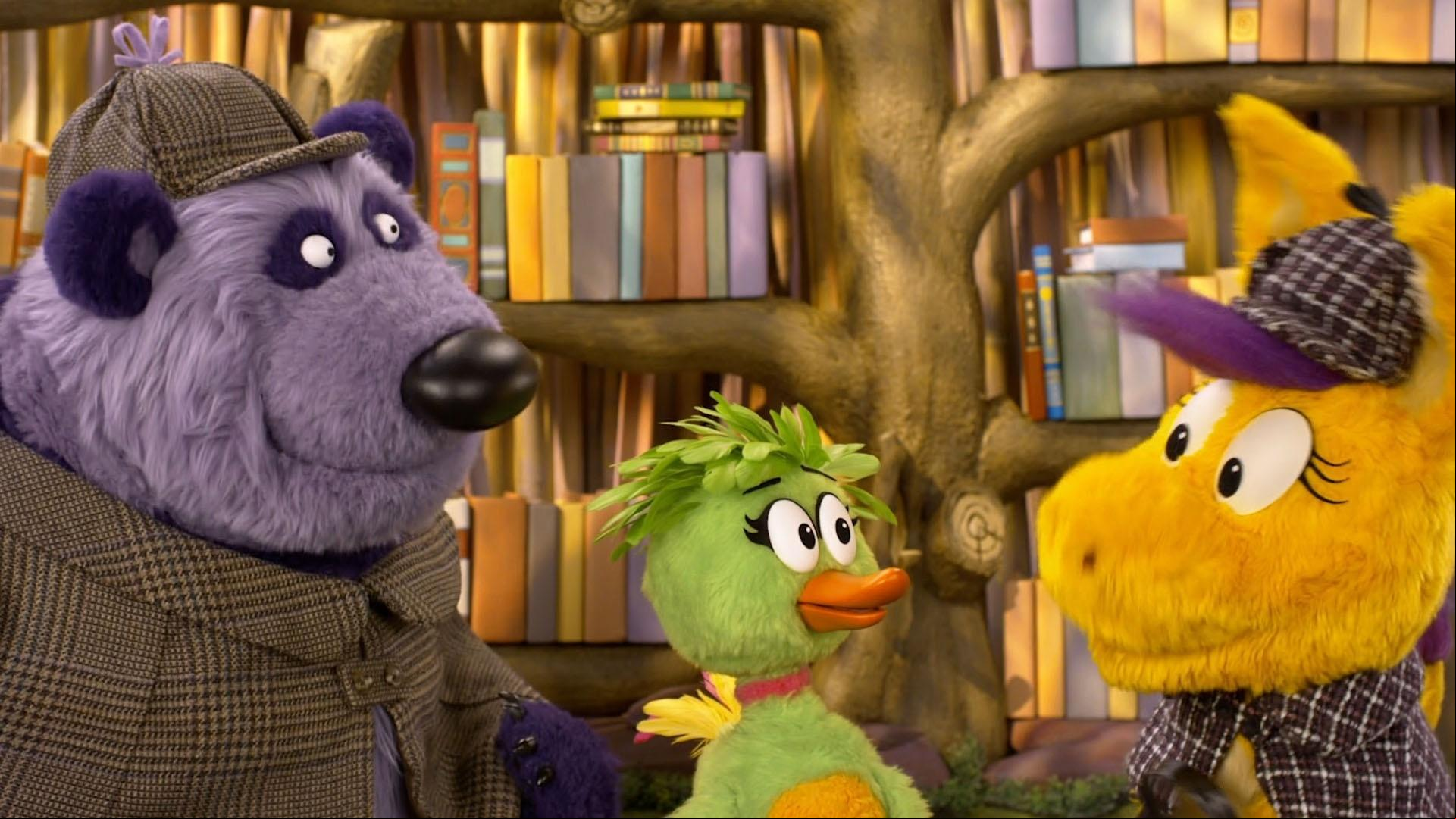 Detectives Donkey and Panda are on the case to name Duck Duck's big feeling!