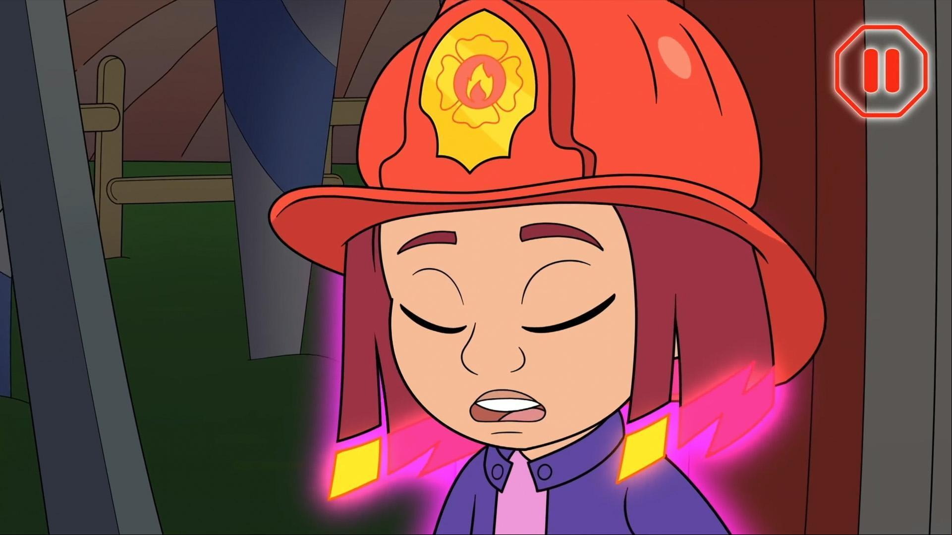 As a firefighter, Rae learns that when she's under pressure, taking a breath can help her feel calm.