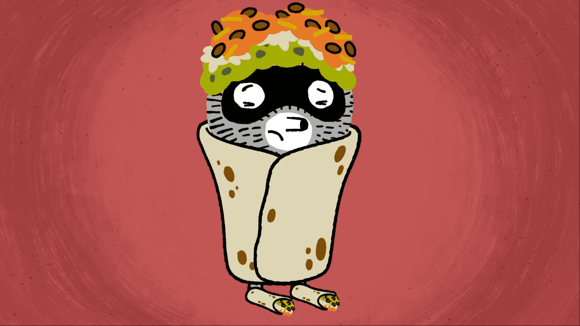 Carl's new sneakers hurt! They squish his feet so tight his feet feel like burritos.