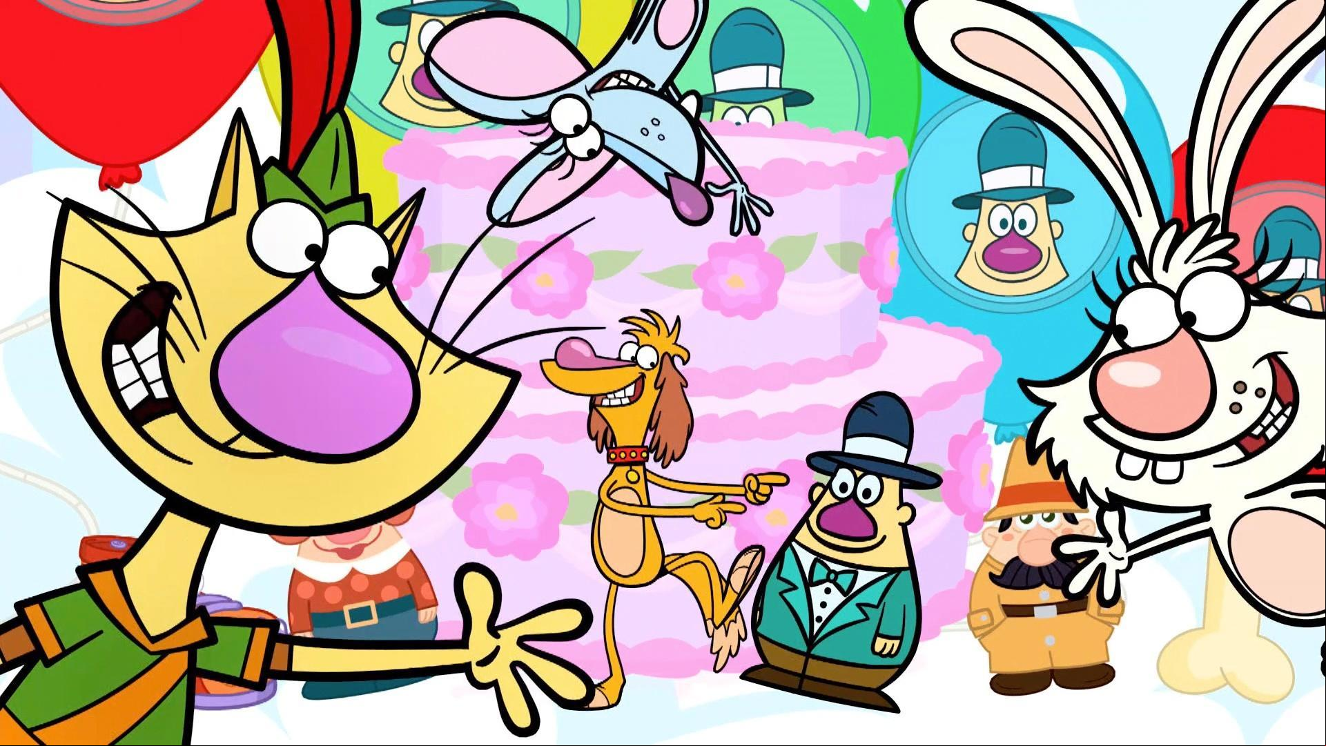 The gang celebrates Hal and Mr. Chewinsky.