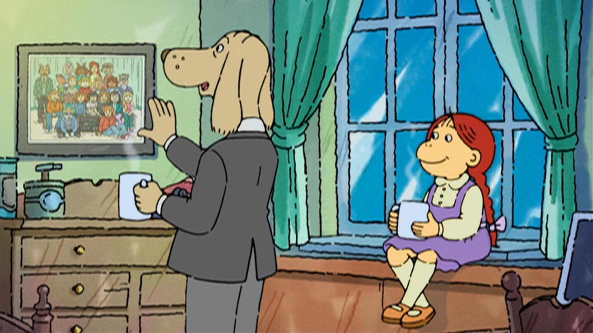 Muffy uncovers clues to help her find Bailey./Muffy decides to give Fern a prize.