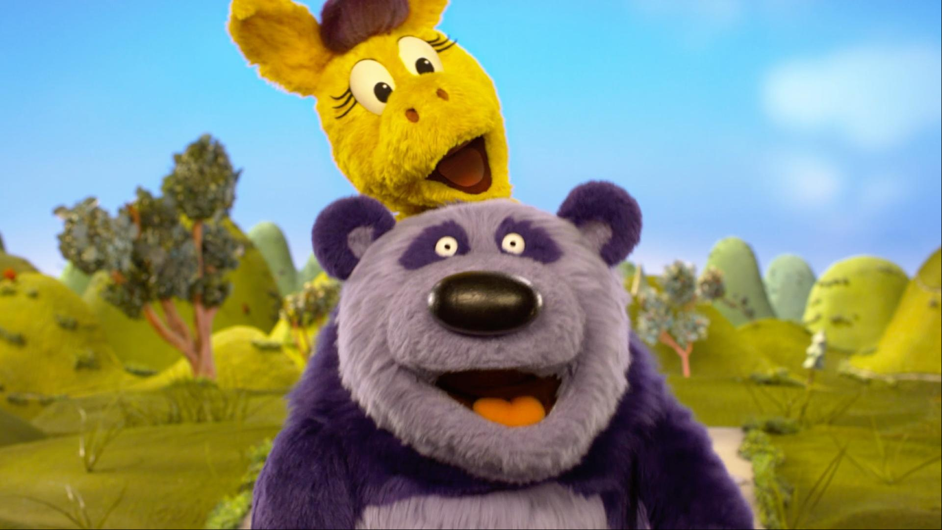 Donkey and Panda sing about ways to cheer yourself up when you're feeling sad or mad.