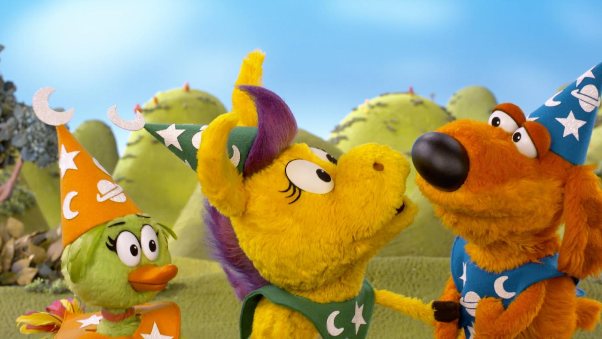 Bob is excited for a game and keeps spinning the spinner. His pals have a song to help.
