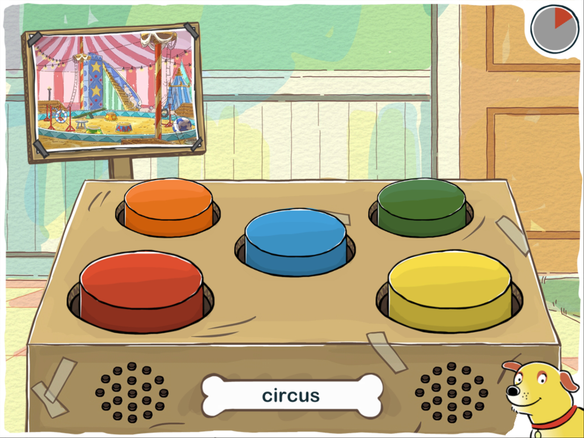 Martha Speaks Word Spinner screenshot.