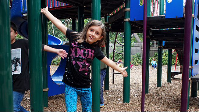 Kids on playground